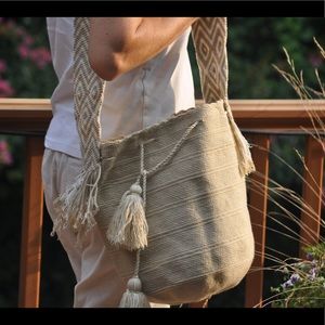 Typical Colombian Wayüu bags.